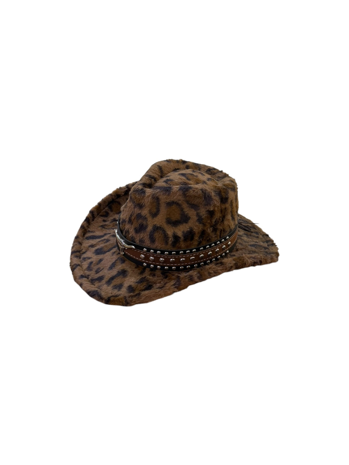 Bull Stud Fur  Leopard Print Cowboy Hat