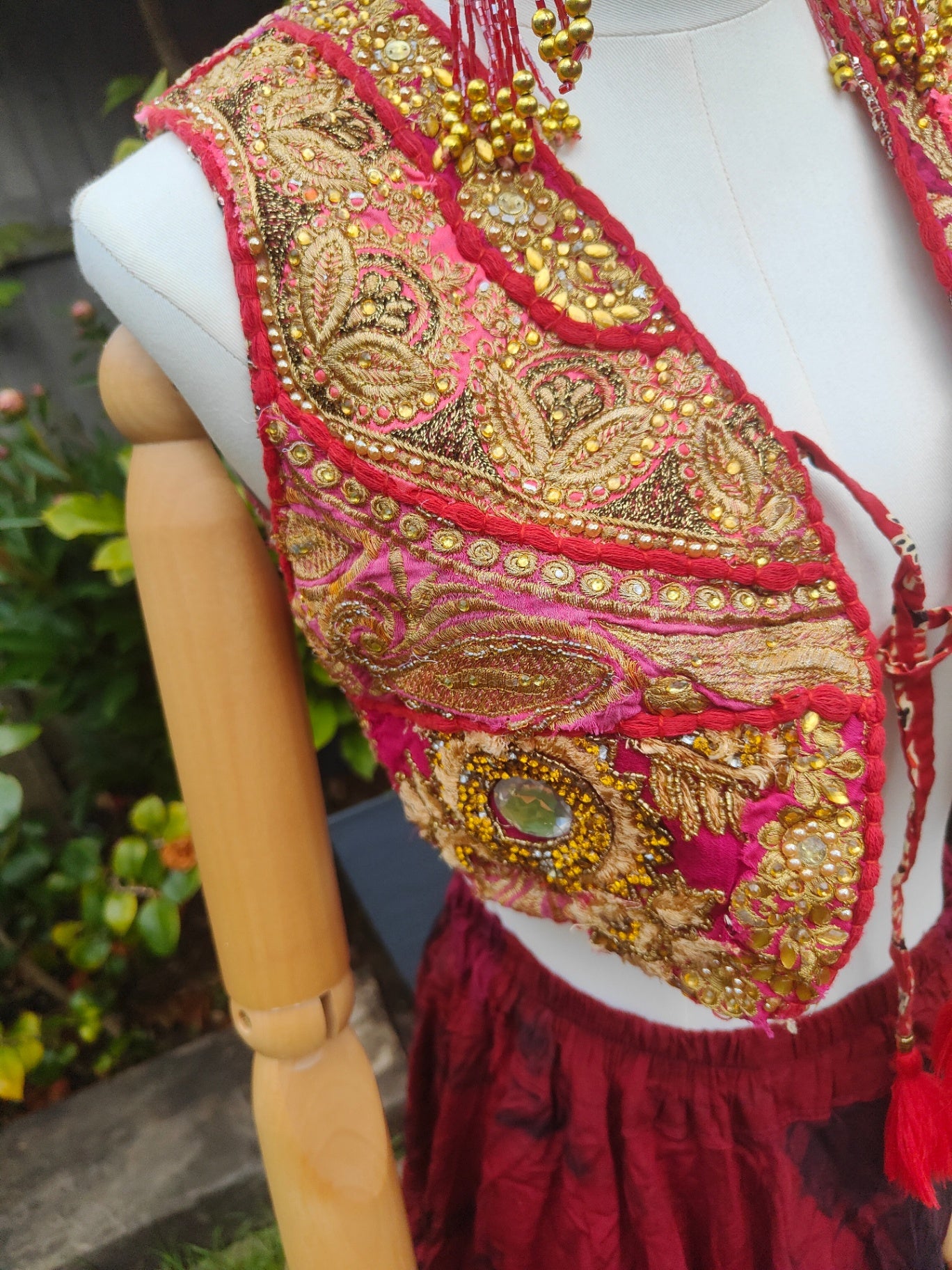 Mini Mykonos jewel waistcoat top 