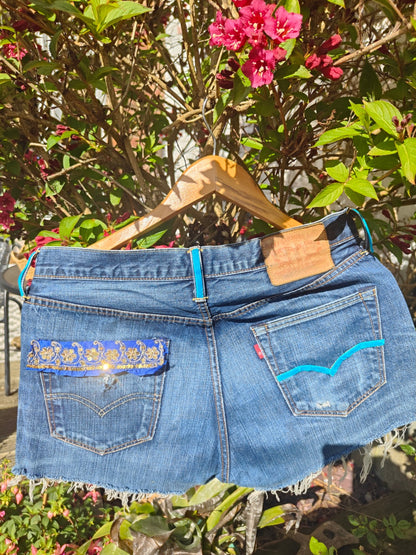 Vintage Levi Shorts- upcycled - waist 32 inches
