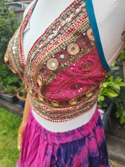 Jewel Bralette/ halter neck top - unique