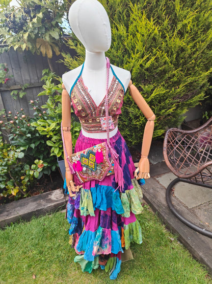 Jewel Bralette/ halter neck top - unique
