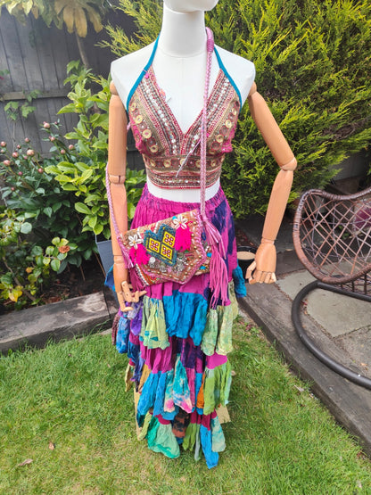 Jewel Bralette/ halter neck top - unique