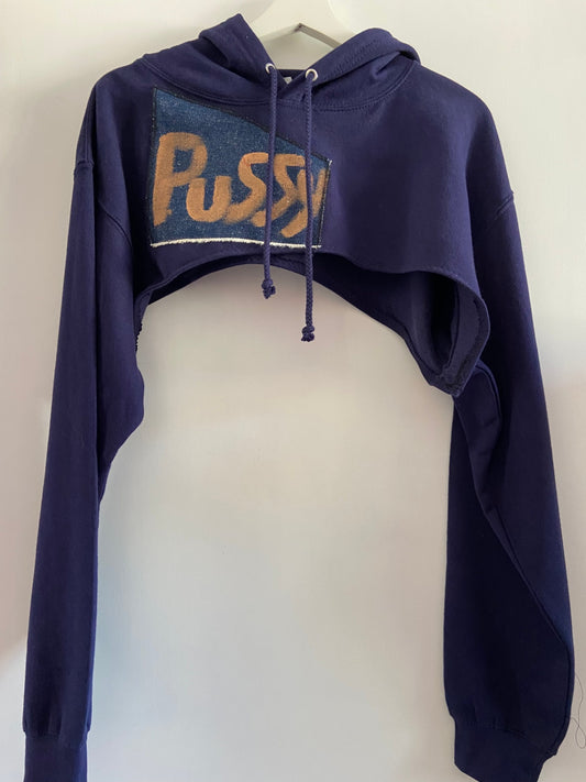Navy Pussy Hoodie