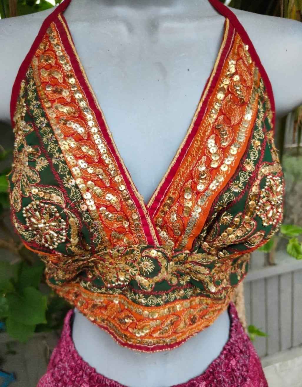 Jewel Bralette/Halter neck top -unique