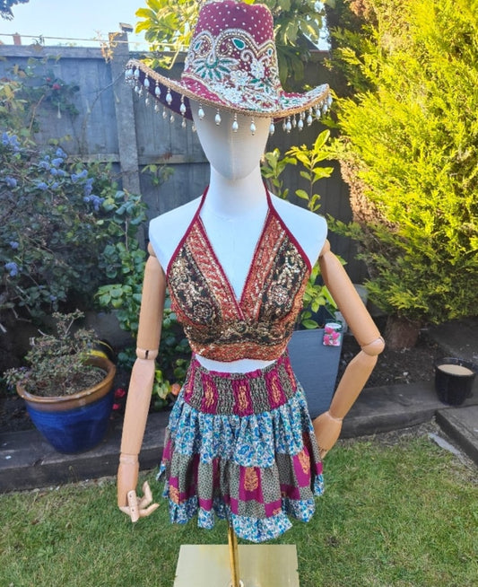 Jewel Bralette/Halter neck top -unique