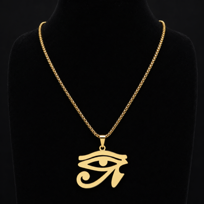 Golden Horus Eye Pendant