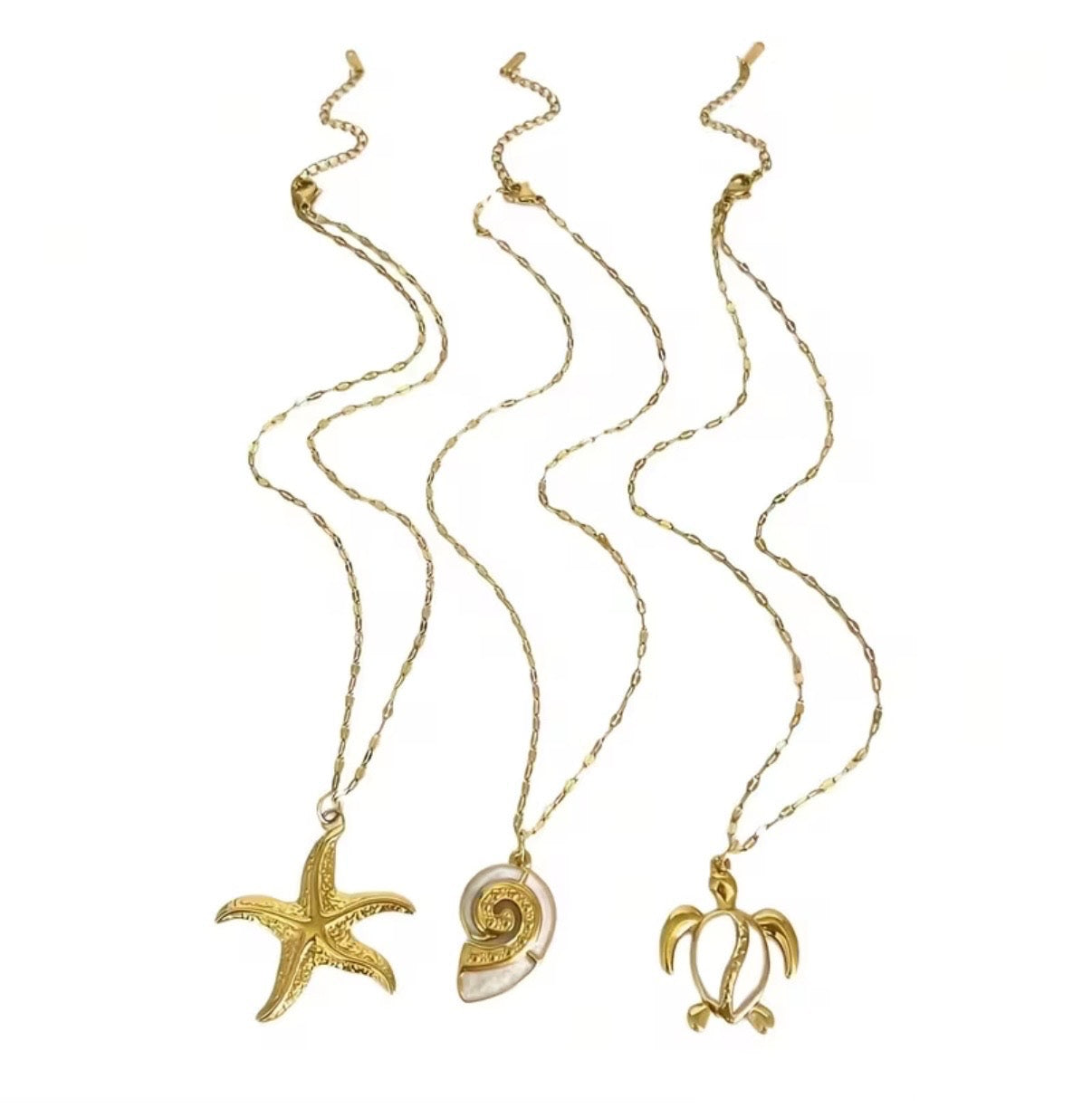 Turtle Gold Stainless Steel Necklace
