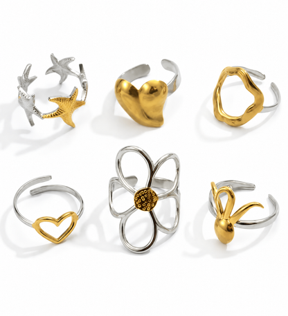 Gold Pot Luck Stainless Steel Ring