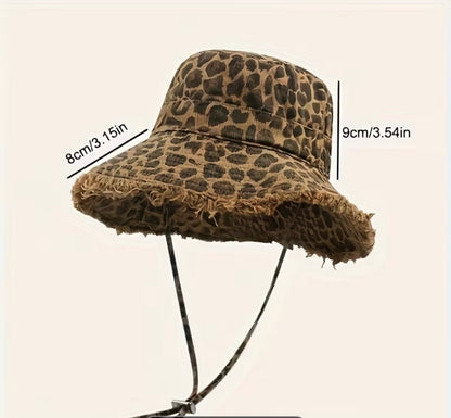 Leopard Print Bucket Hat
