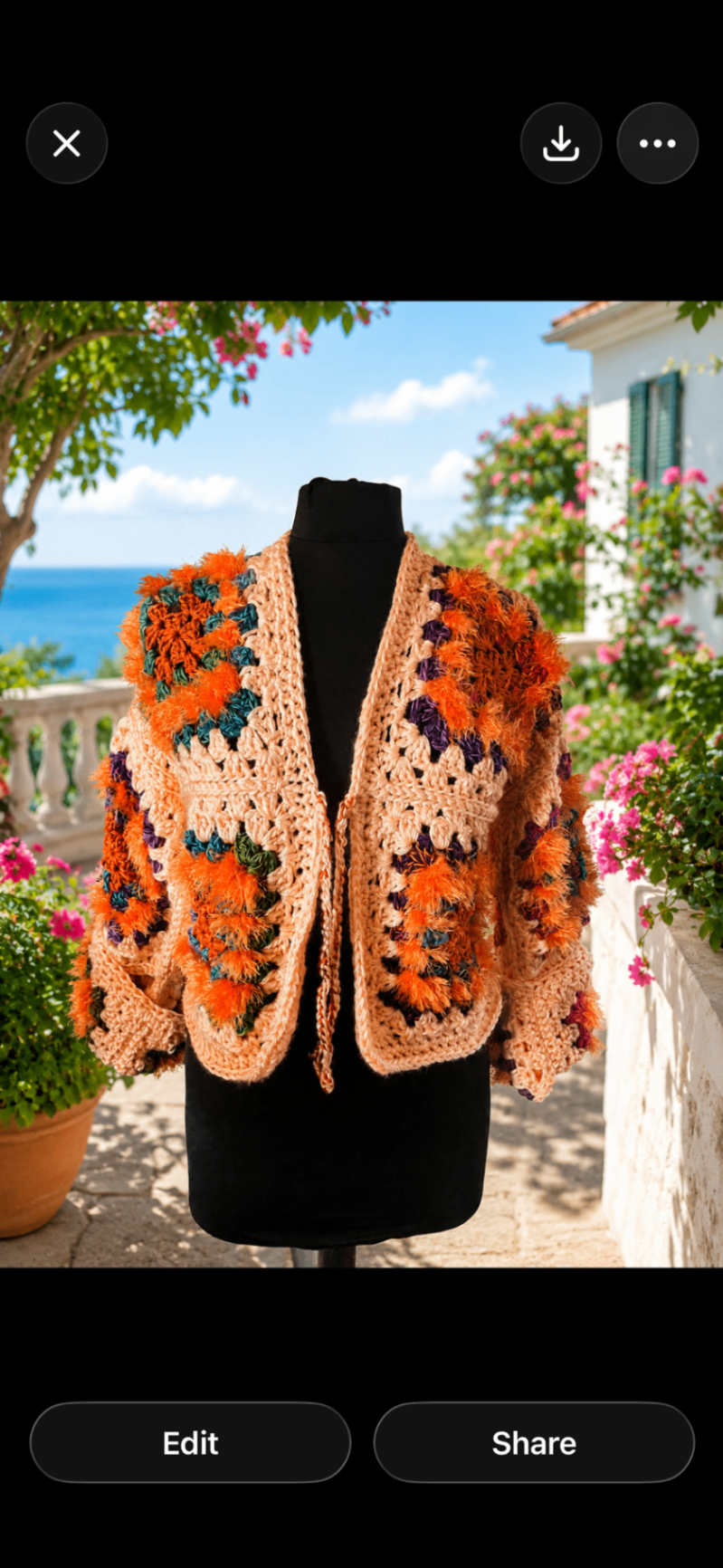 Peach jacket