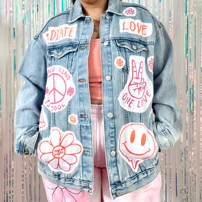 Hippie Heart denim jacket - 2