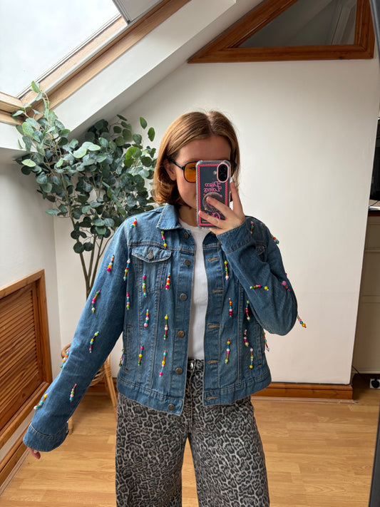 Candy Beaded denim jacket