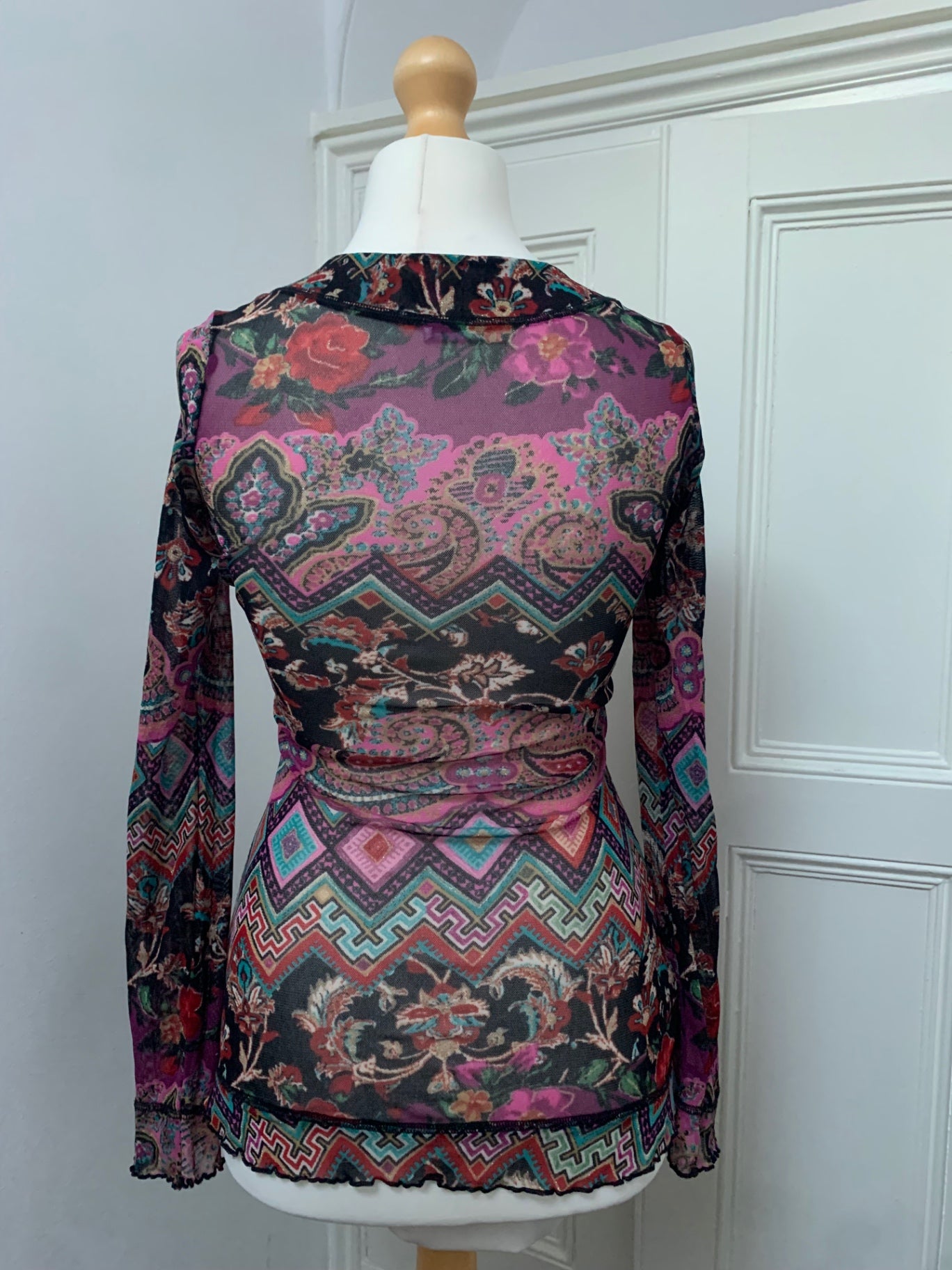 vintage colourful promod top