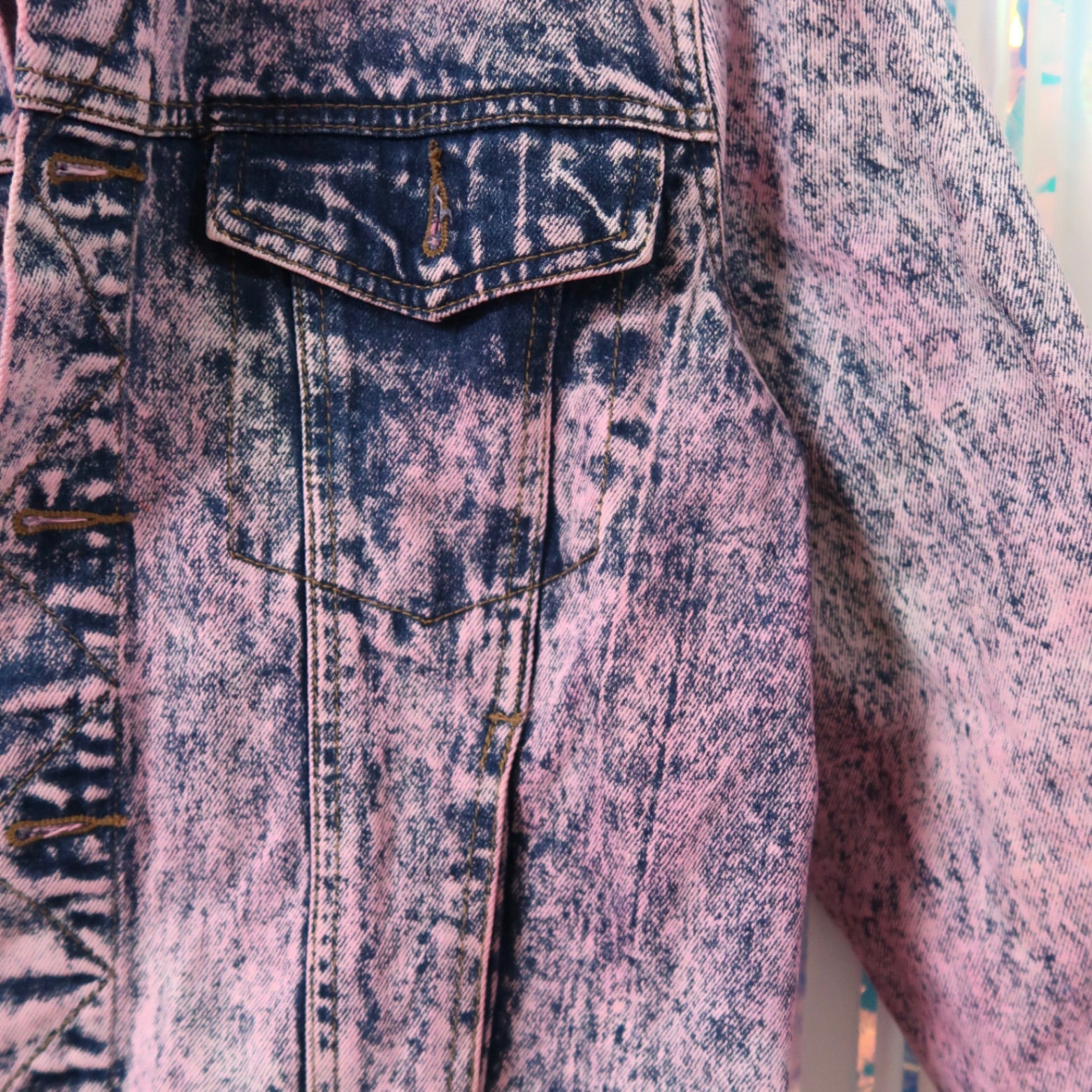 Keep It Bright pink denim jacket 