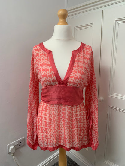 vintage bebe silk top