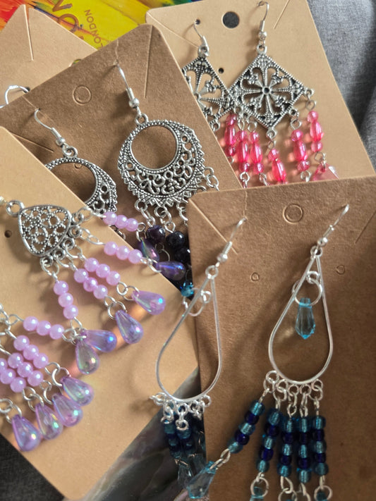 Beaded festival earrings 