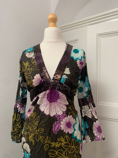 100% cotton vintage new look dress 