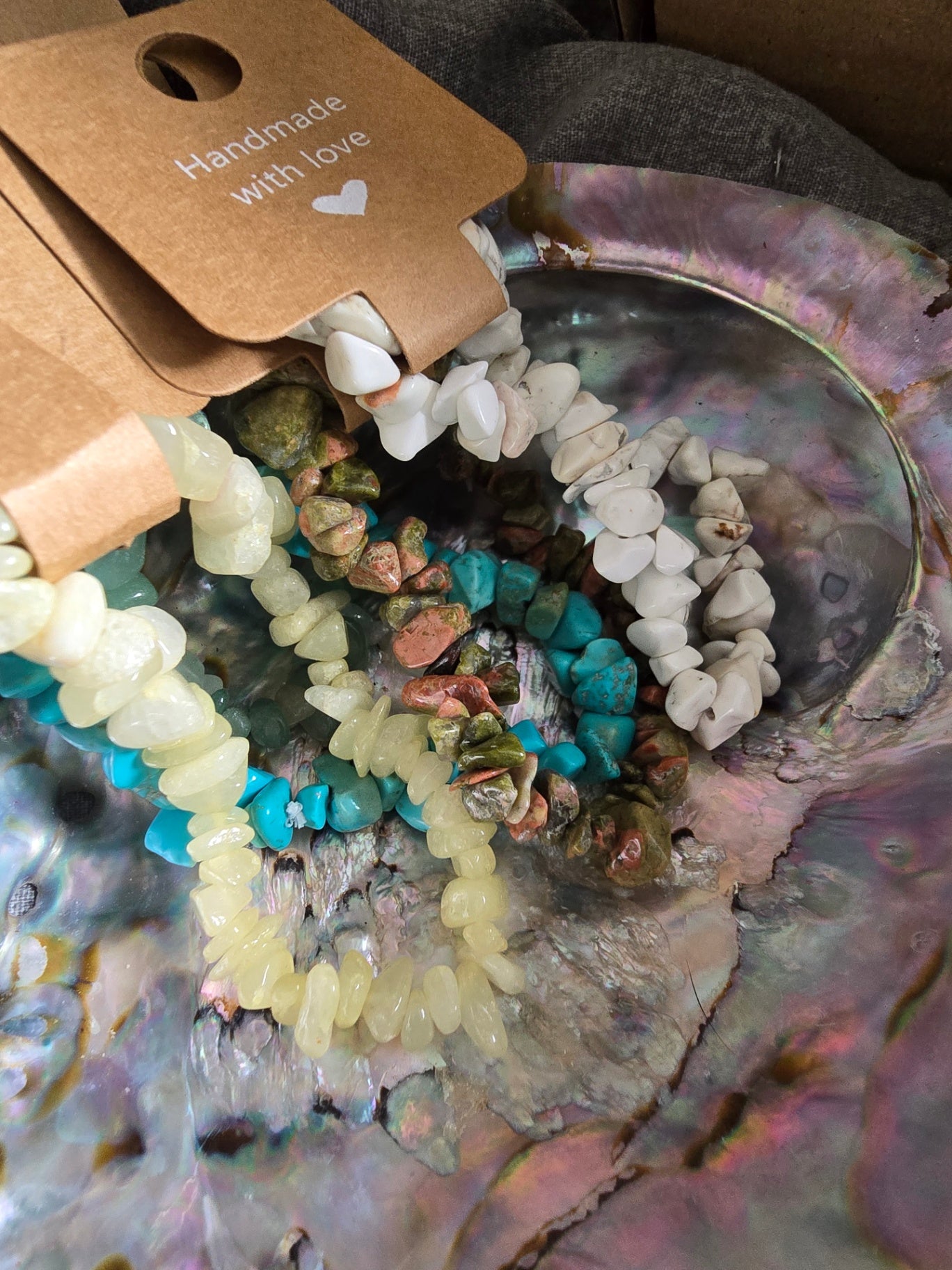 Crystal chip bracelet