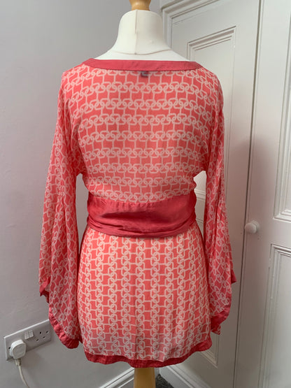 vintage bebe silk top