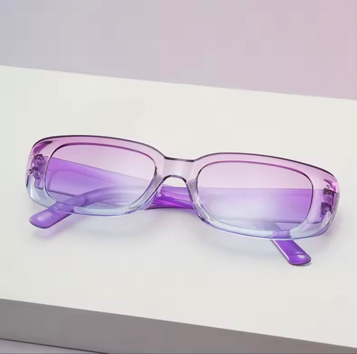 90s Oblong Sunnies Lilac