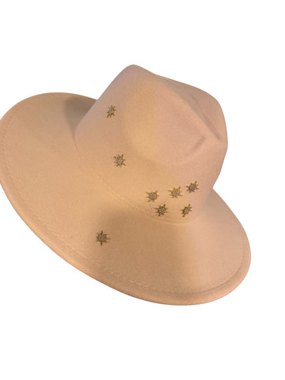 Starlight Cream Fedora Adjustable 