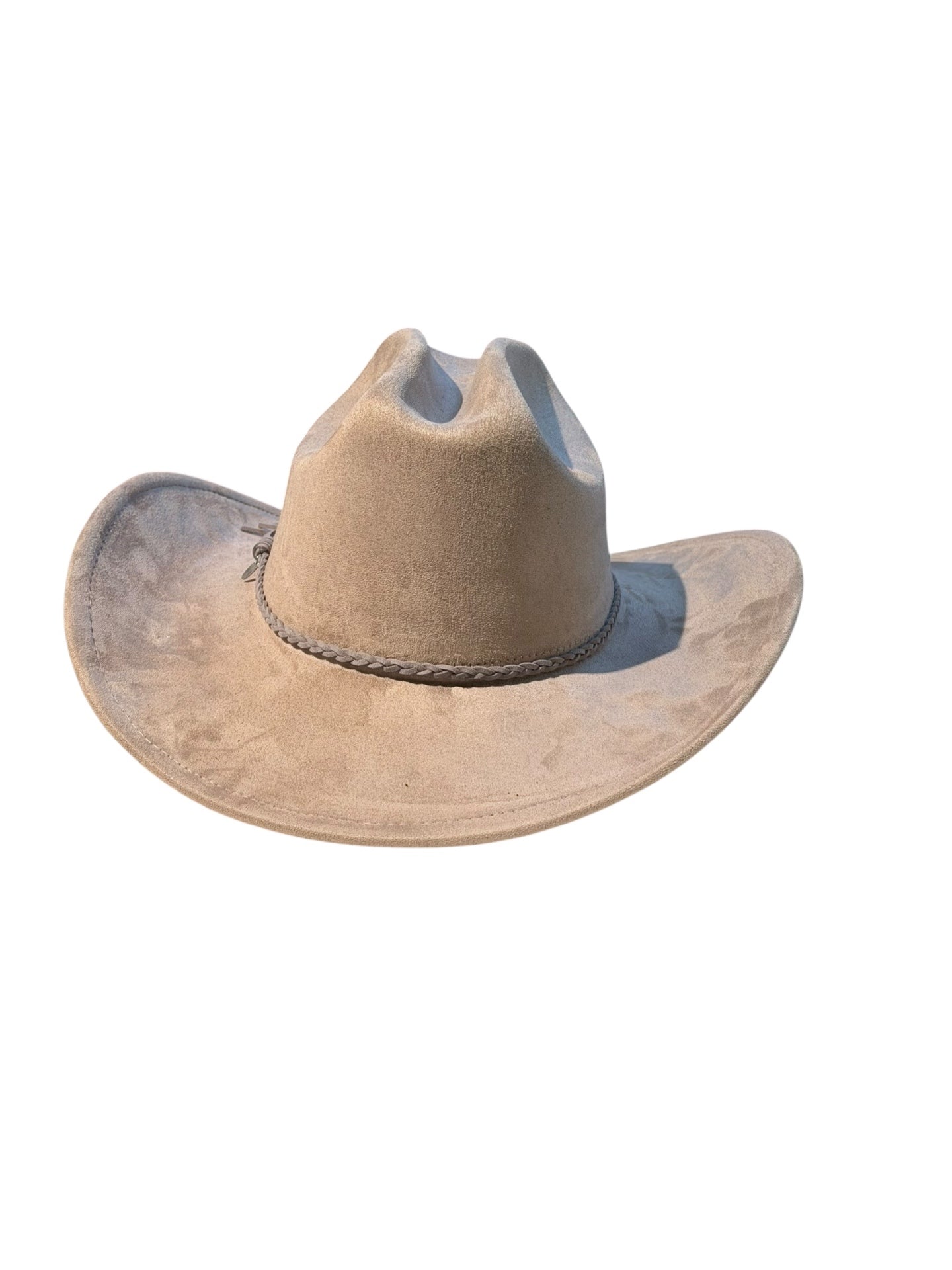 Mauve Suede Style Cowboy Hat Adjustable