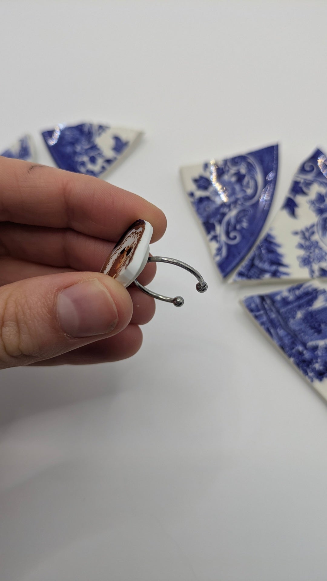Adjustable Ring | Handmade from Vintage Plates 