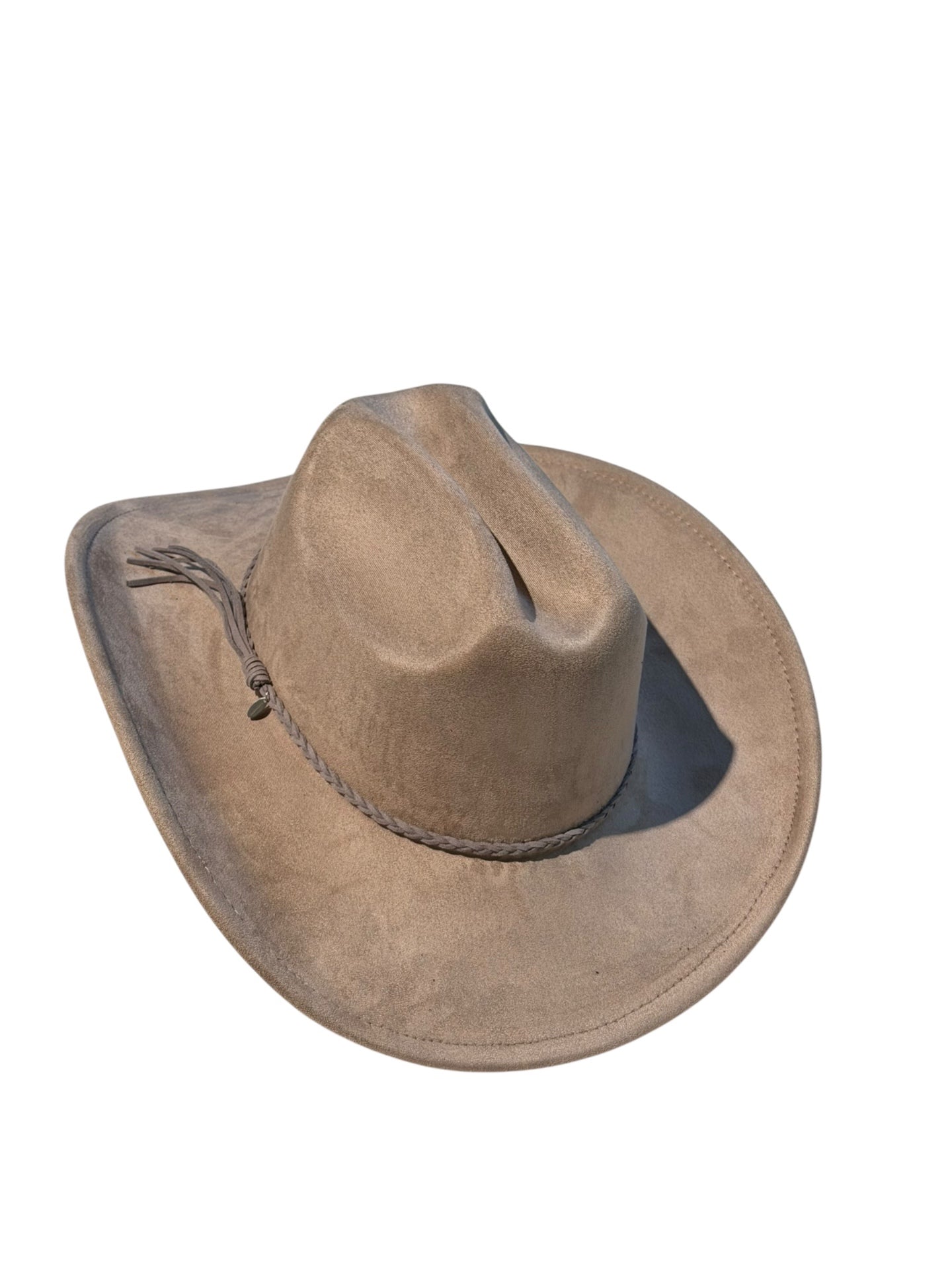 Mauve Suede Style Cowboy Hat Adjustable