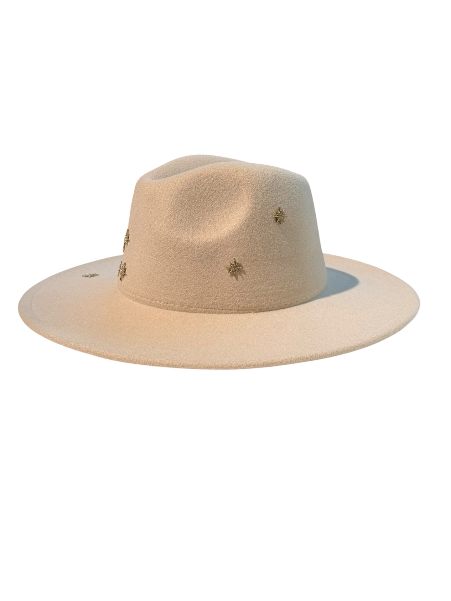 Starlight Cream Fedora Adjustable 