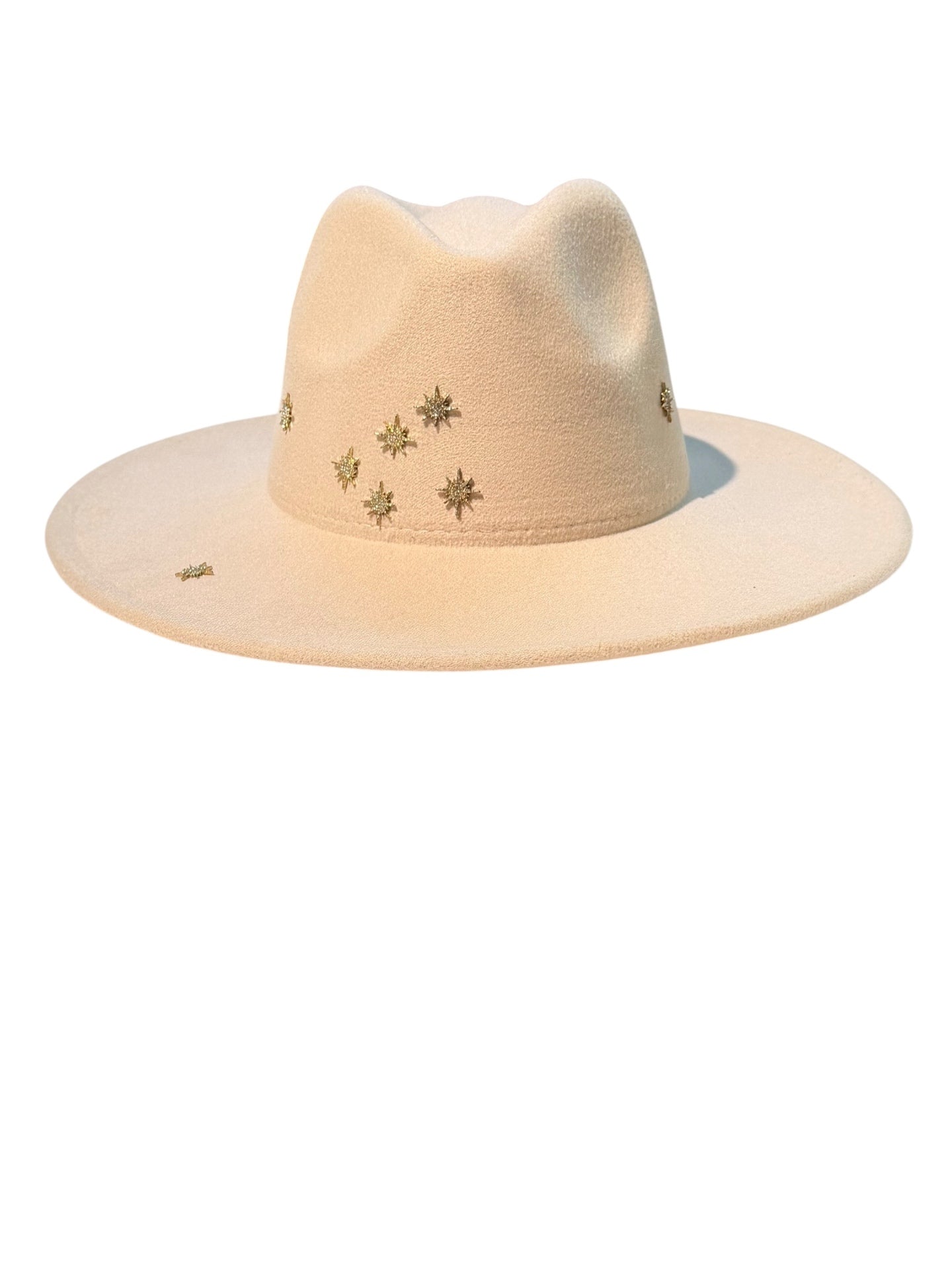 Starlight Cream Fedora Adjustable 