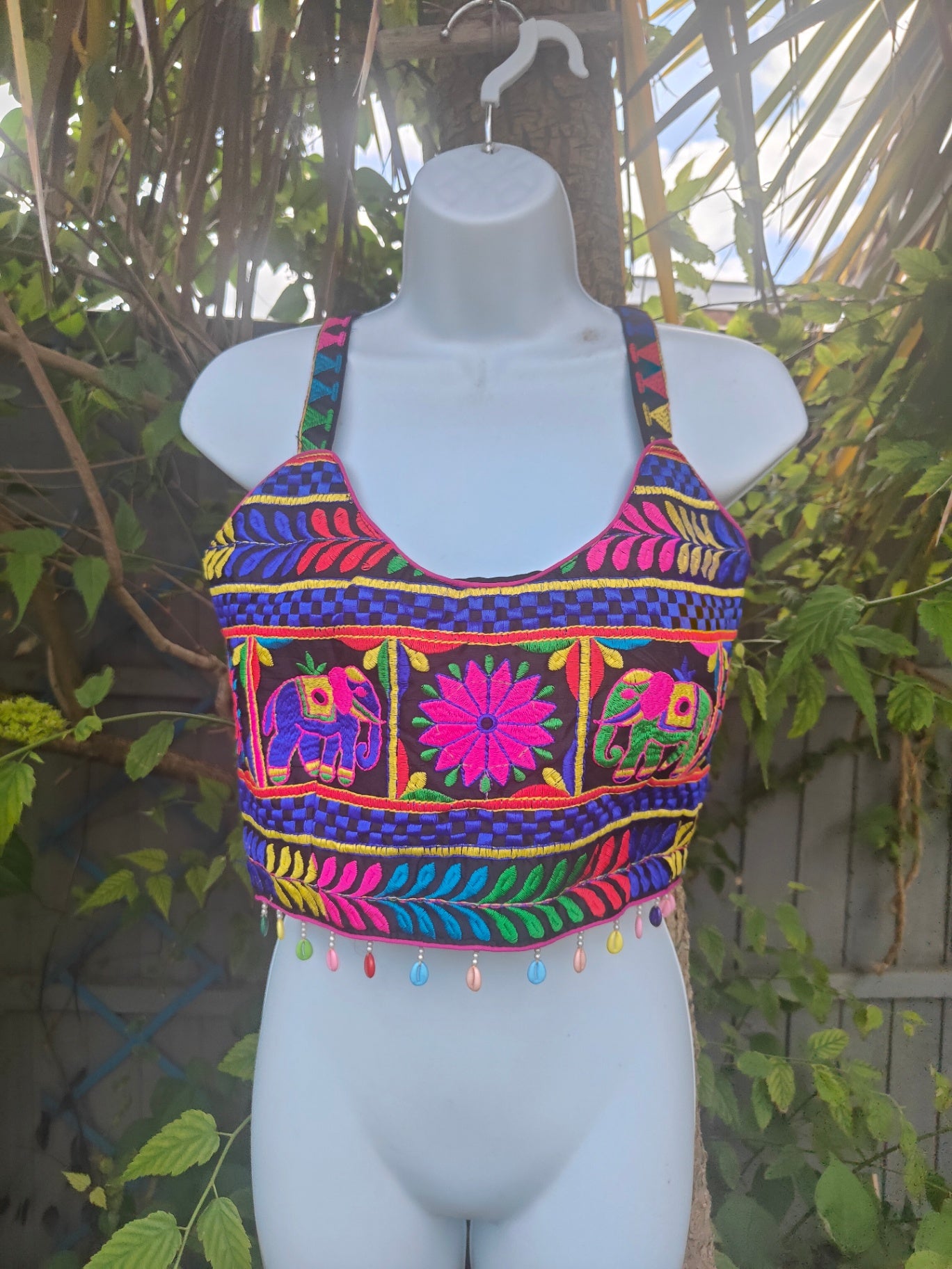 Flora corset style cropped top