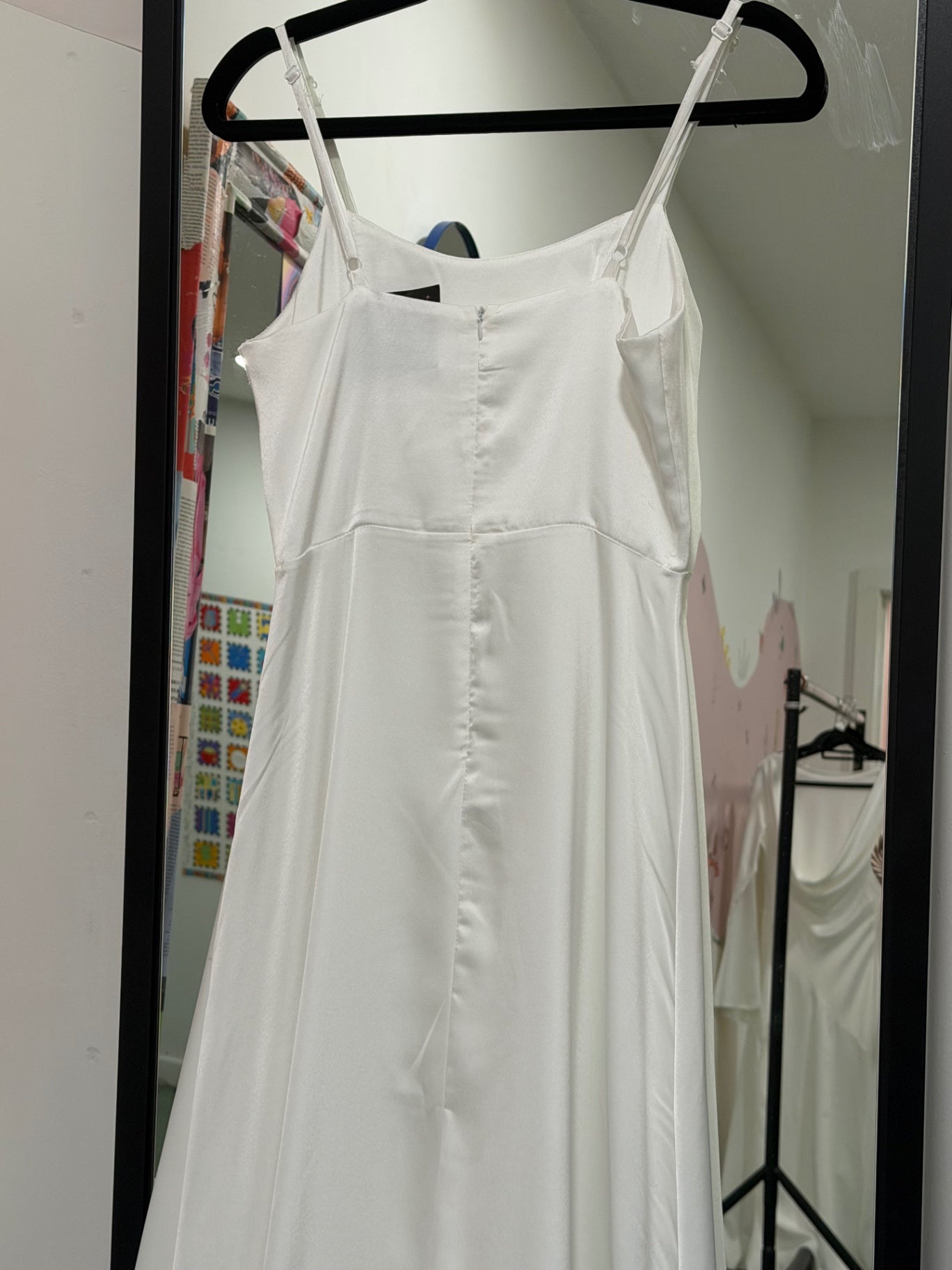 White Hen Do Ruffle Dress Size Medium