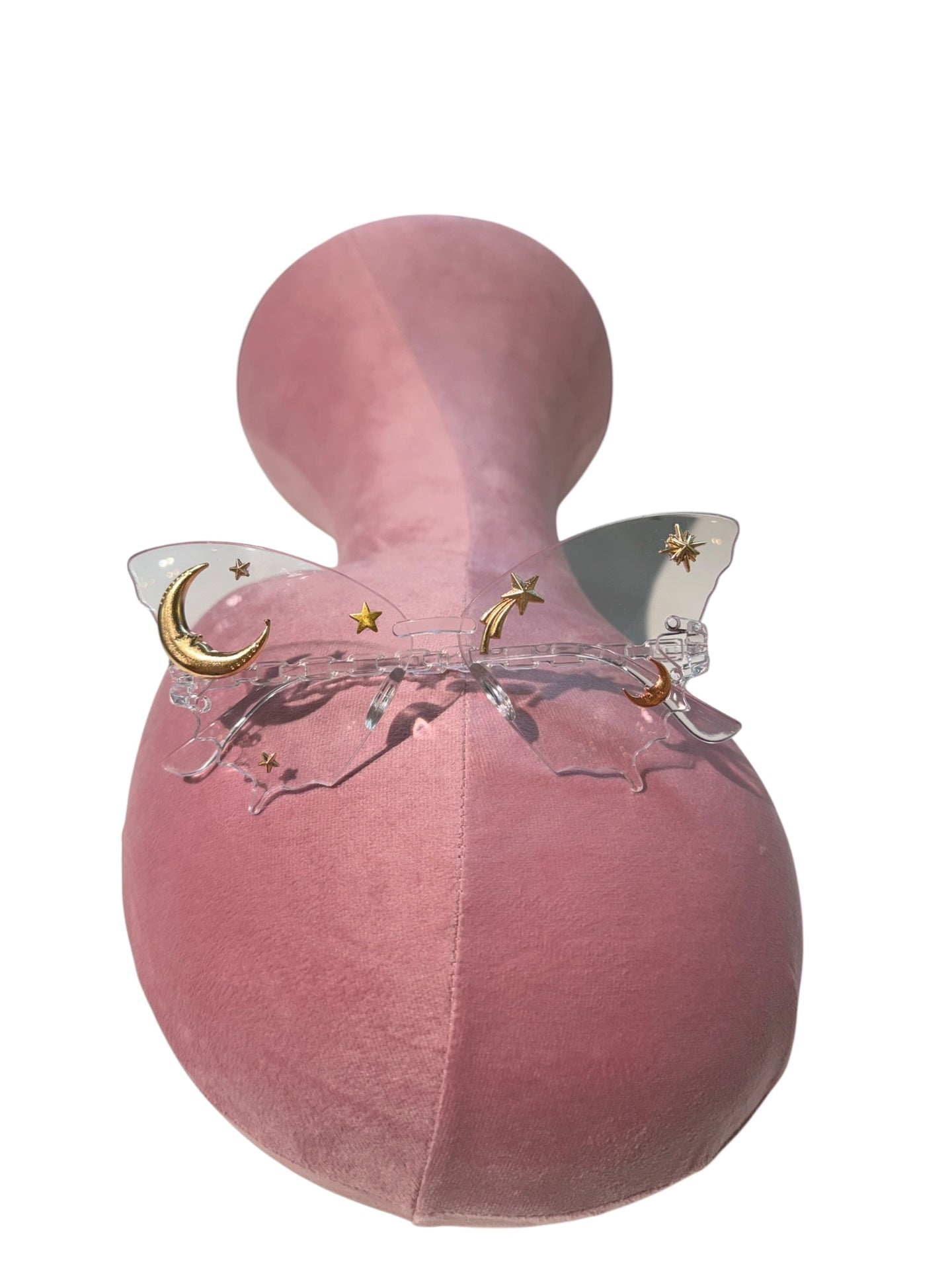 Clear Butterfly Celestial Charm Glasses