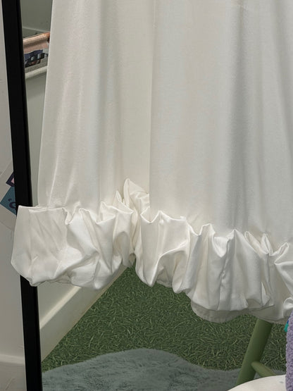 White Hen Do Ruffle Dress Size Medium