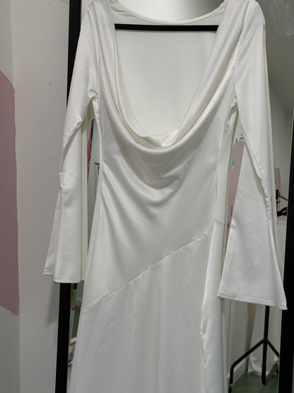 White Hen Do Fishtail Dress Size Medium