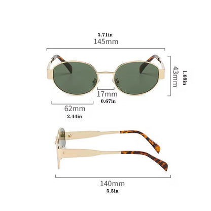 Black Elara Round Sunglasses