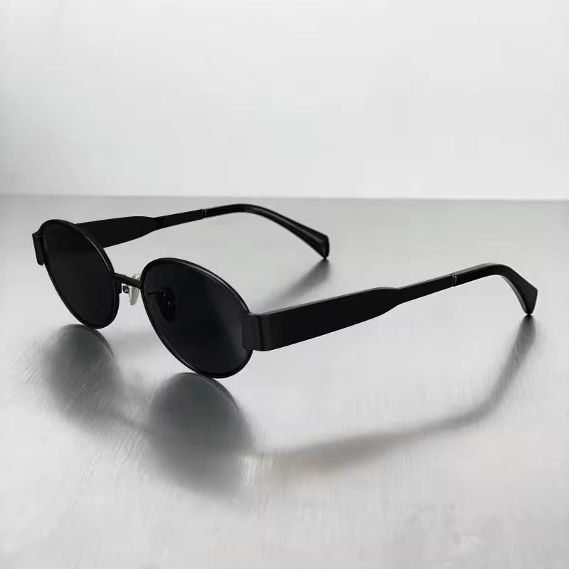 Black Elara Round Sunglasses