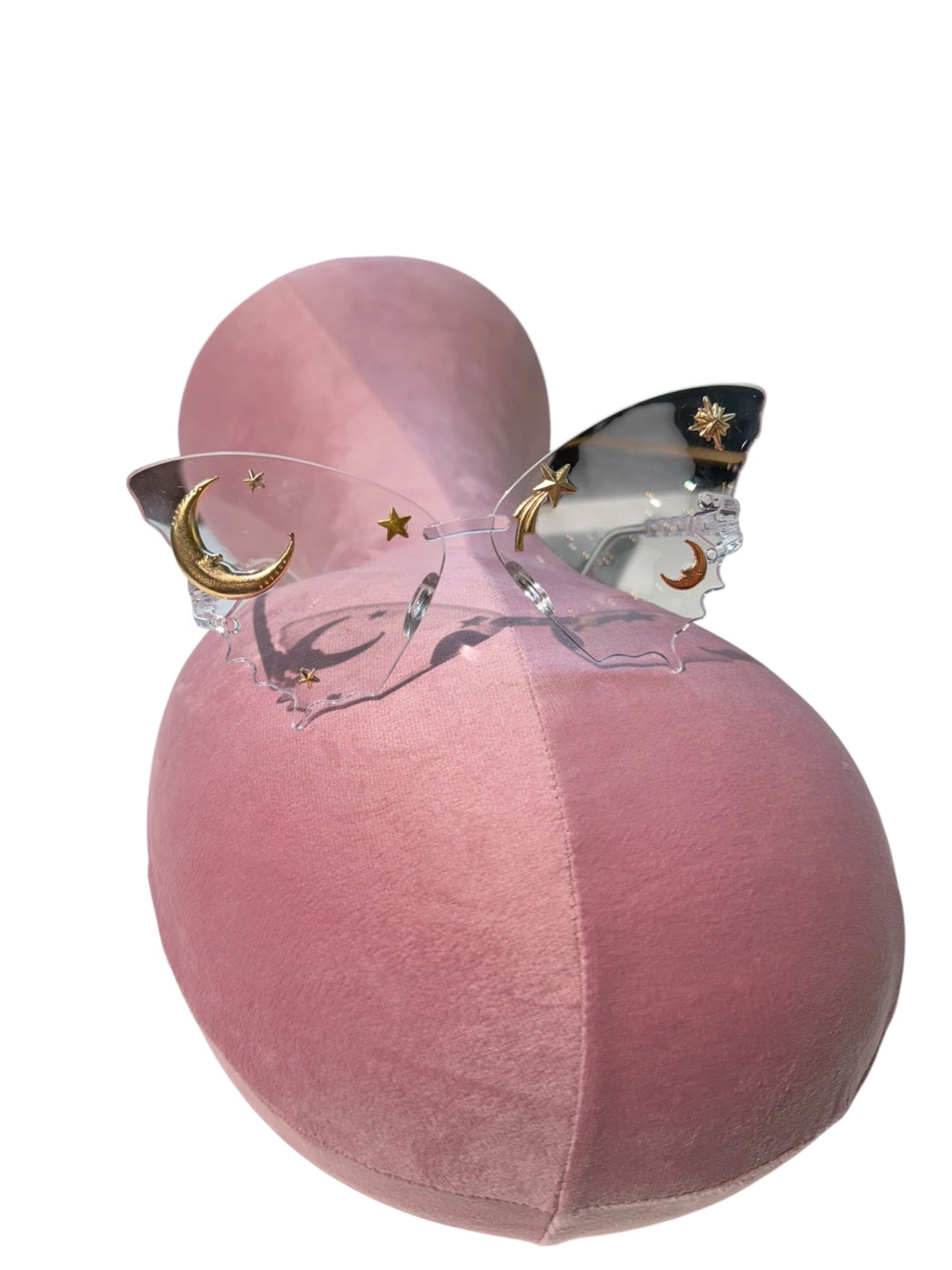 Clear Butterfly Celestial Charm Glasses