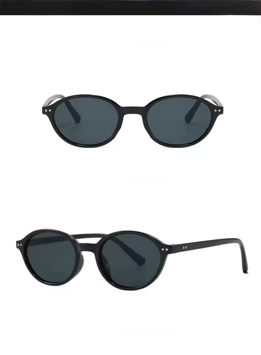 Blair Oval Sunglasses Black