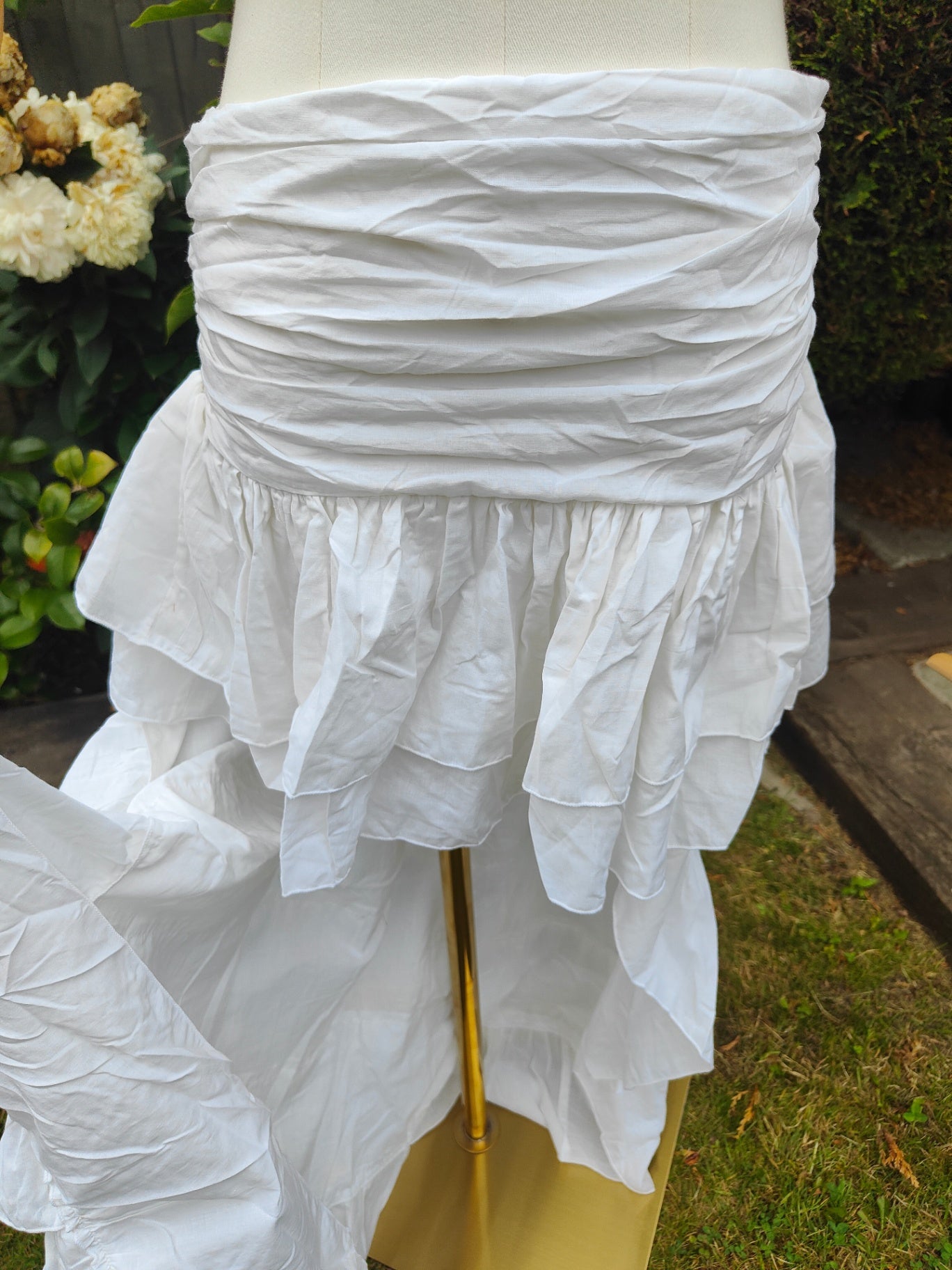 Es cana organic cotton hi low Skirt - White
