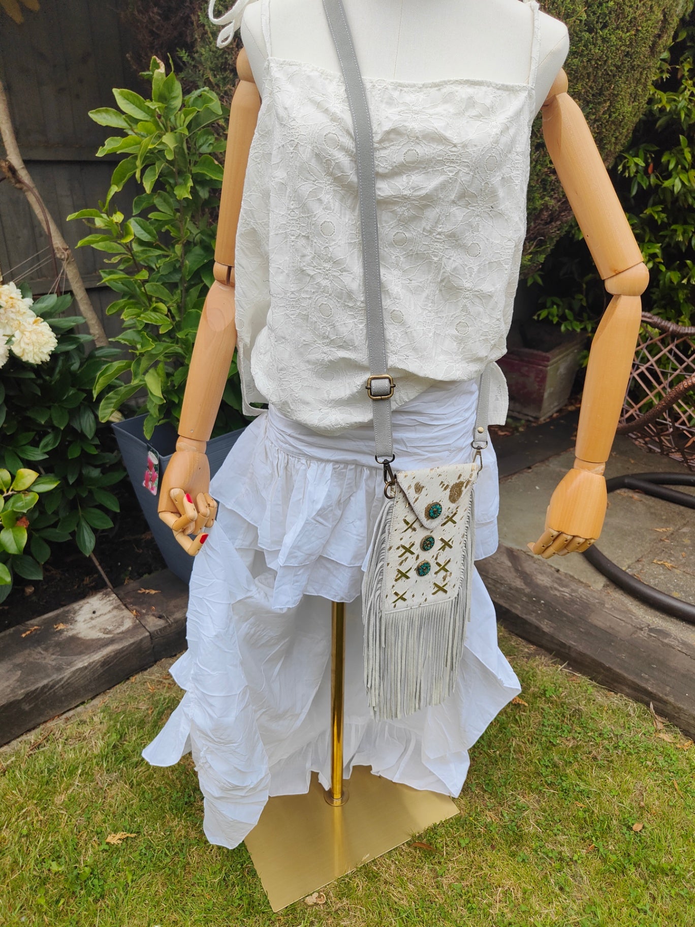 Es cana organic cotton hi low Skirt - White
