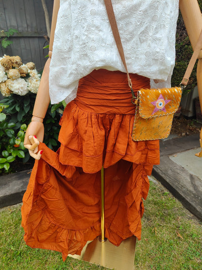 Es cana organic cotton hi low Skirt - Rust