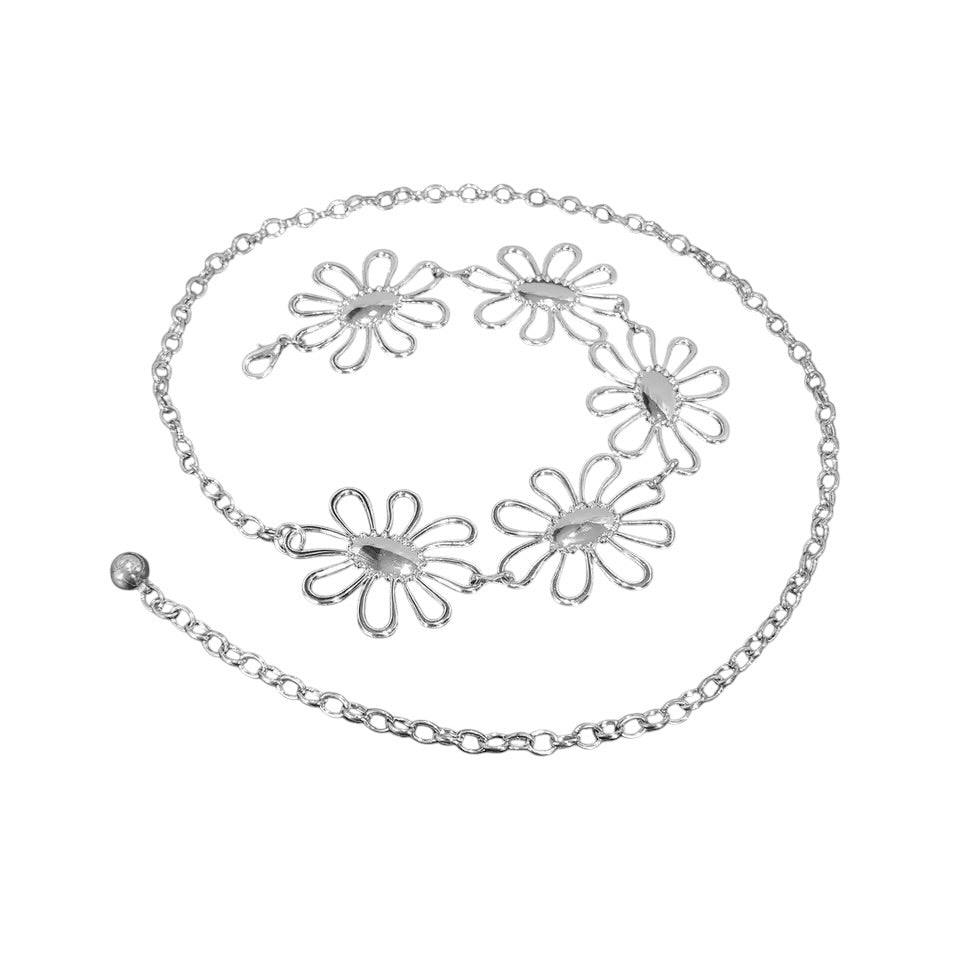 Pilgrim Chain Belt Silver
