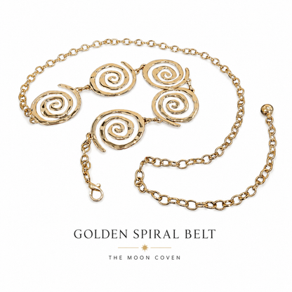 Gold Spiral Chain Belt