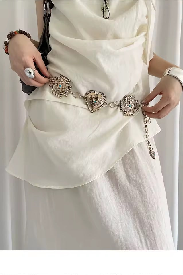 Silver Nomad Chain Belt