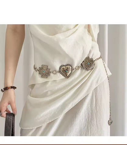 Silver Nomad Chain Belt
