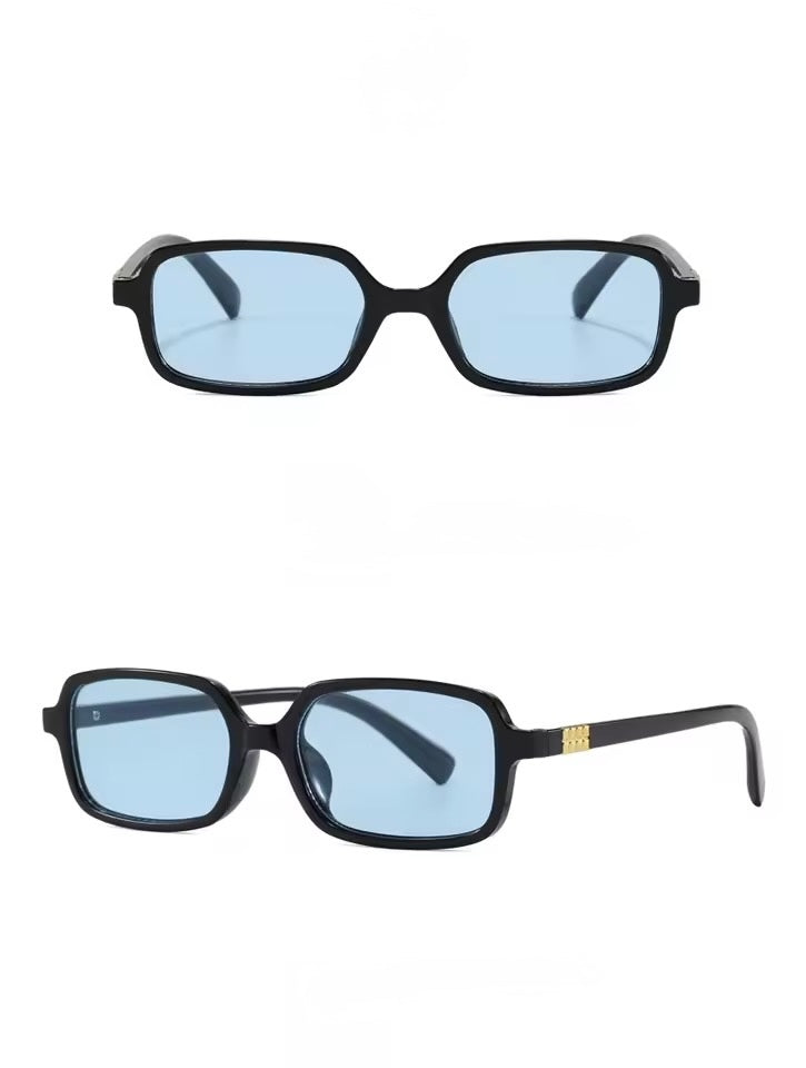 Mimi Square Mini Sunglasses Black Blue