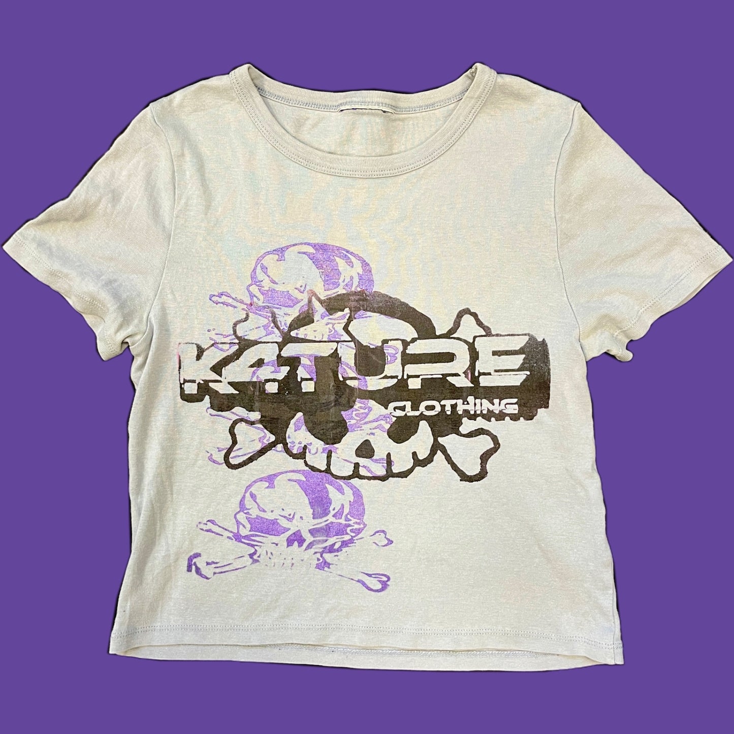 K4TURE purple baby tee 