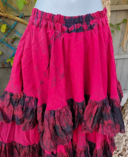 Wanderlust maxi skirt - reds