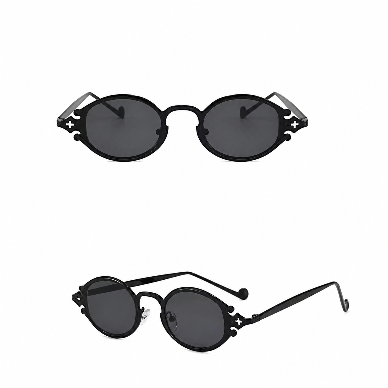 Black Cross Sunglasses